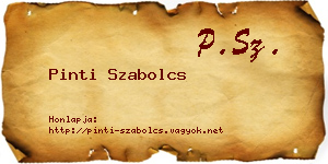 Pinti Szabolcs névjegykártya